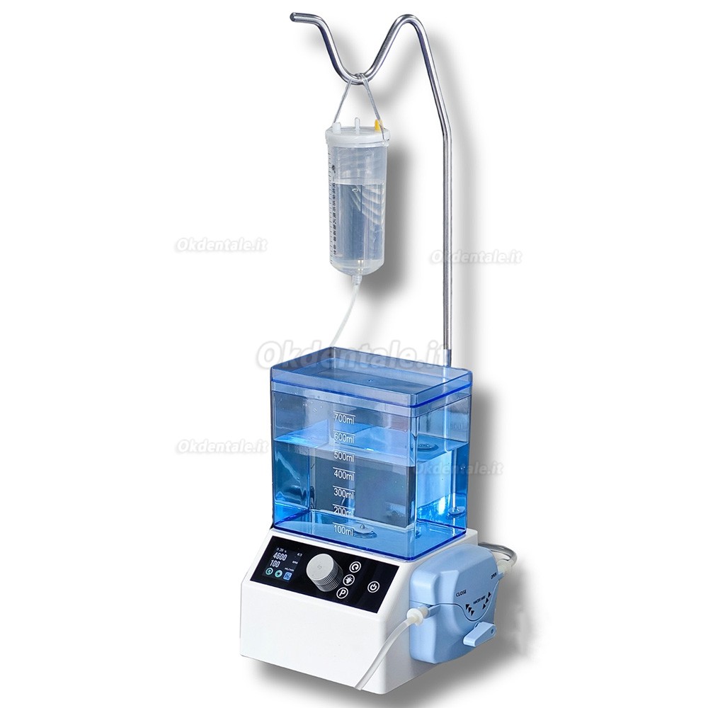 Micromotore elettrico dentale senza spazzole con serbatoio dell'acqua e pompa peristaltica